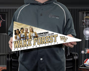 Held Collectible Canvas Whitewash Template for Wake Forest Girls Track Champs