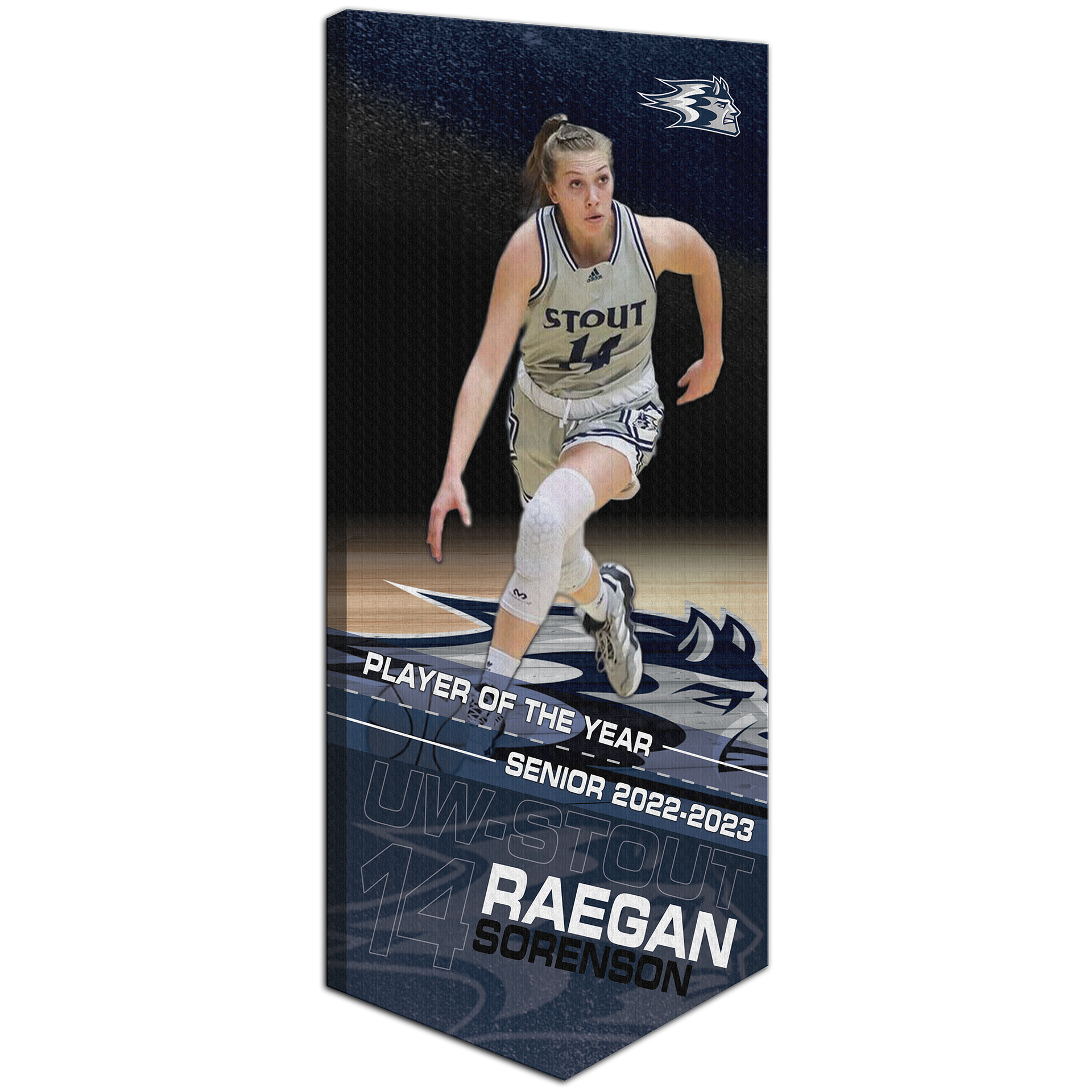 Collectible Canvas Player Achievement Template for Raegan Sorenson