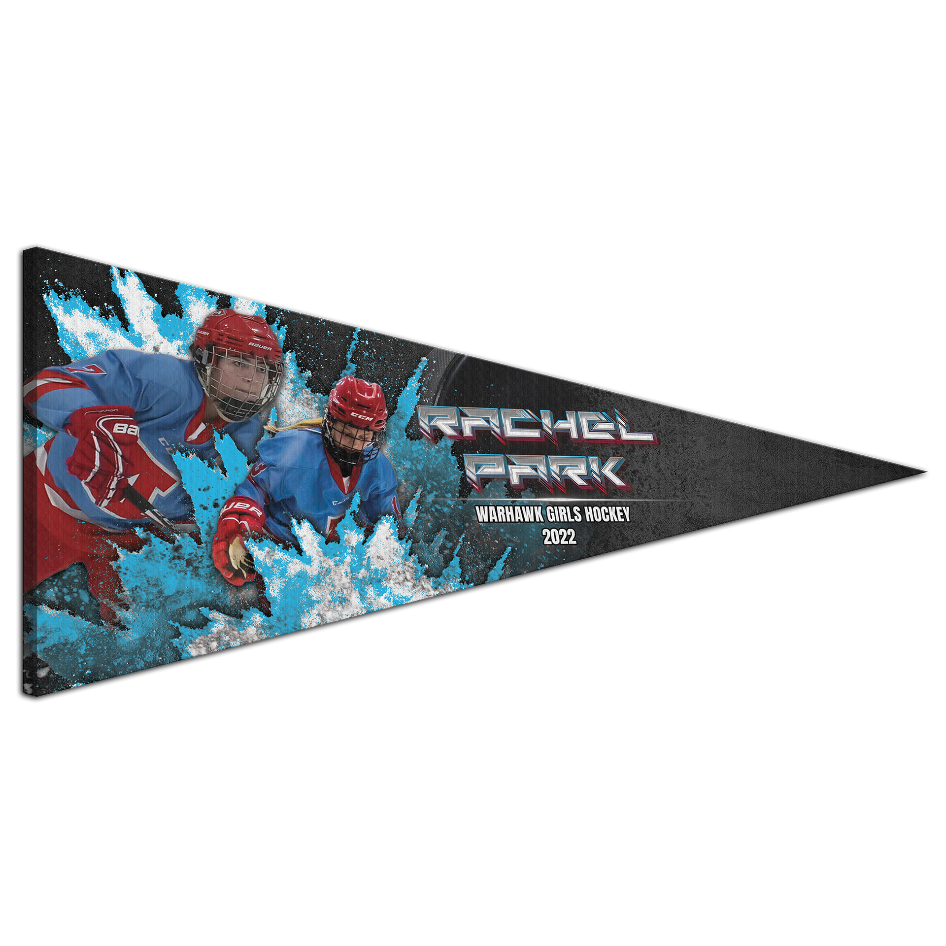 Collectible Canvas Dust Pennant for Hockey Athletes