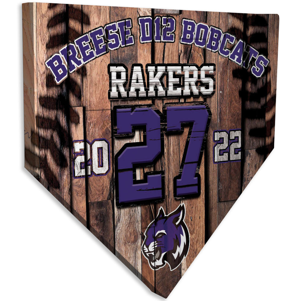 Collectible Canvas Wood Template for Breese D12 Bobcats