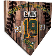 Collectible Canvas Wood Template for Seneca Valley High School 