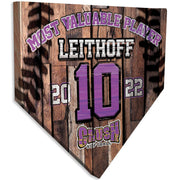 Collectible Canvas Wood Template for MVP Crush Softball 