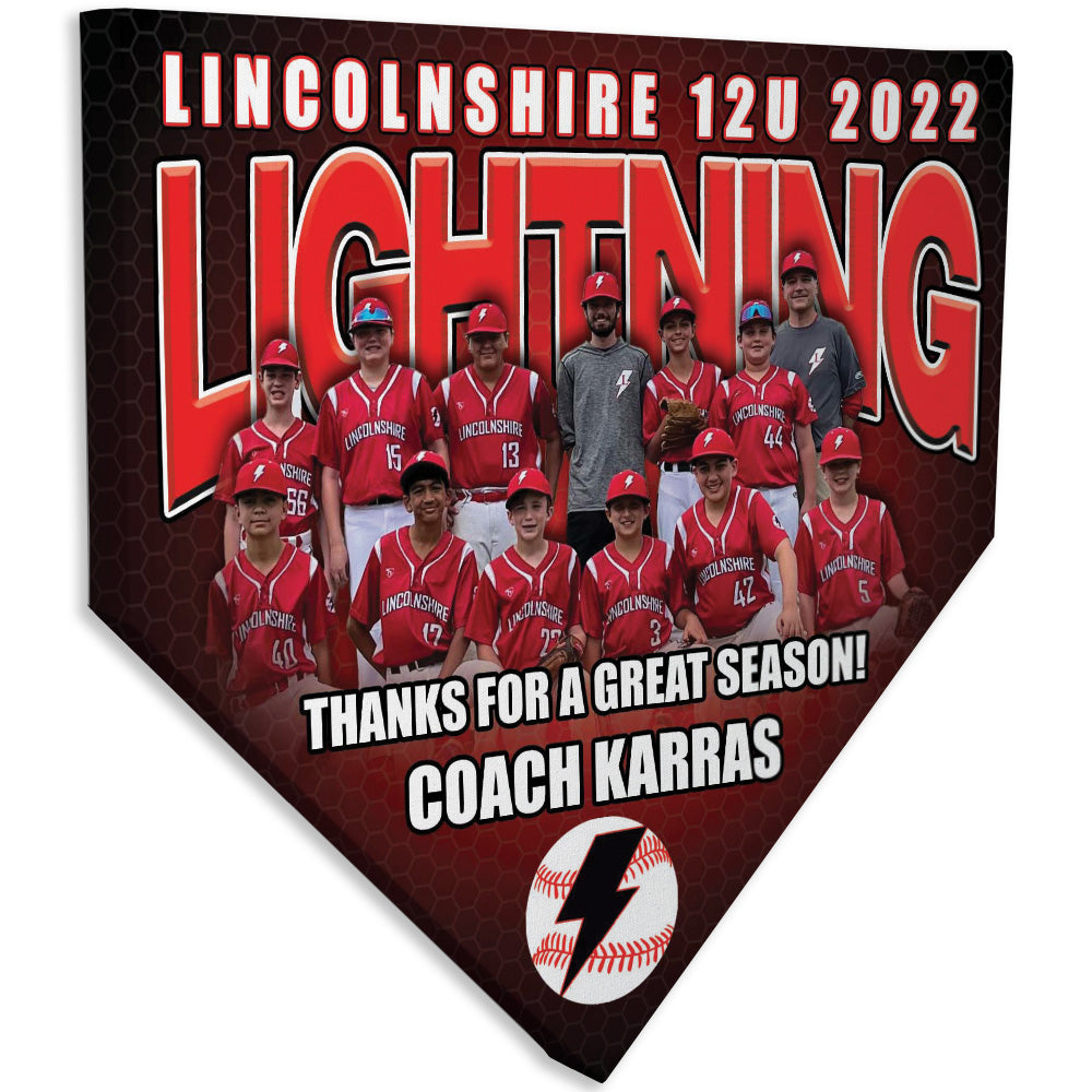 Collectible Canvas Honeycomb Style Template for Lincolnshire 12U Lightning Coaches Gift