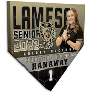 Collectible Canvas Athlete Honors Home Plate for High School Senior 2022