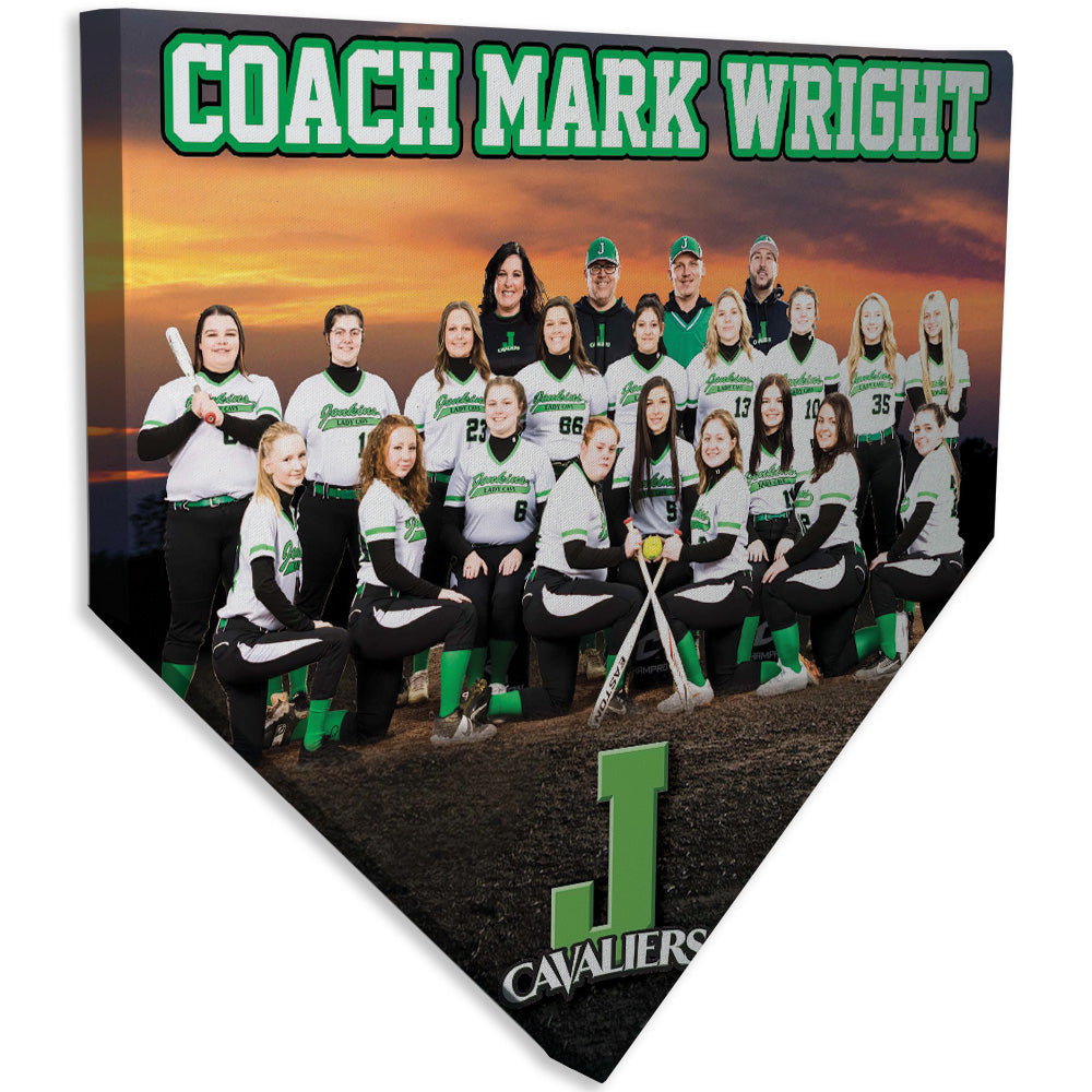 Collectible Canvas Field Lights Home Plate for Coach gift