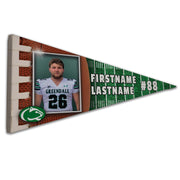 Collectible Canvas Generic Football Pennant