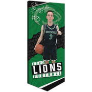 Collectible Canvas Torn Style Banner for Eli Brozynski Greendale Panthers