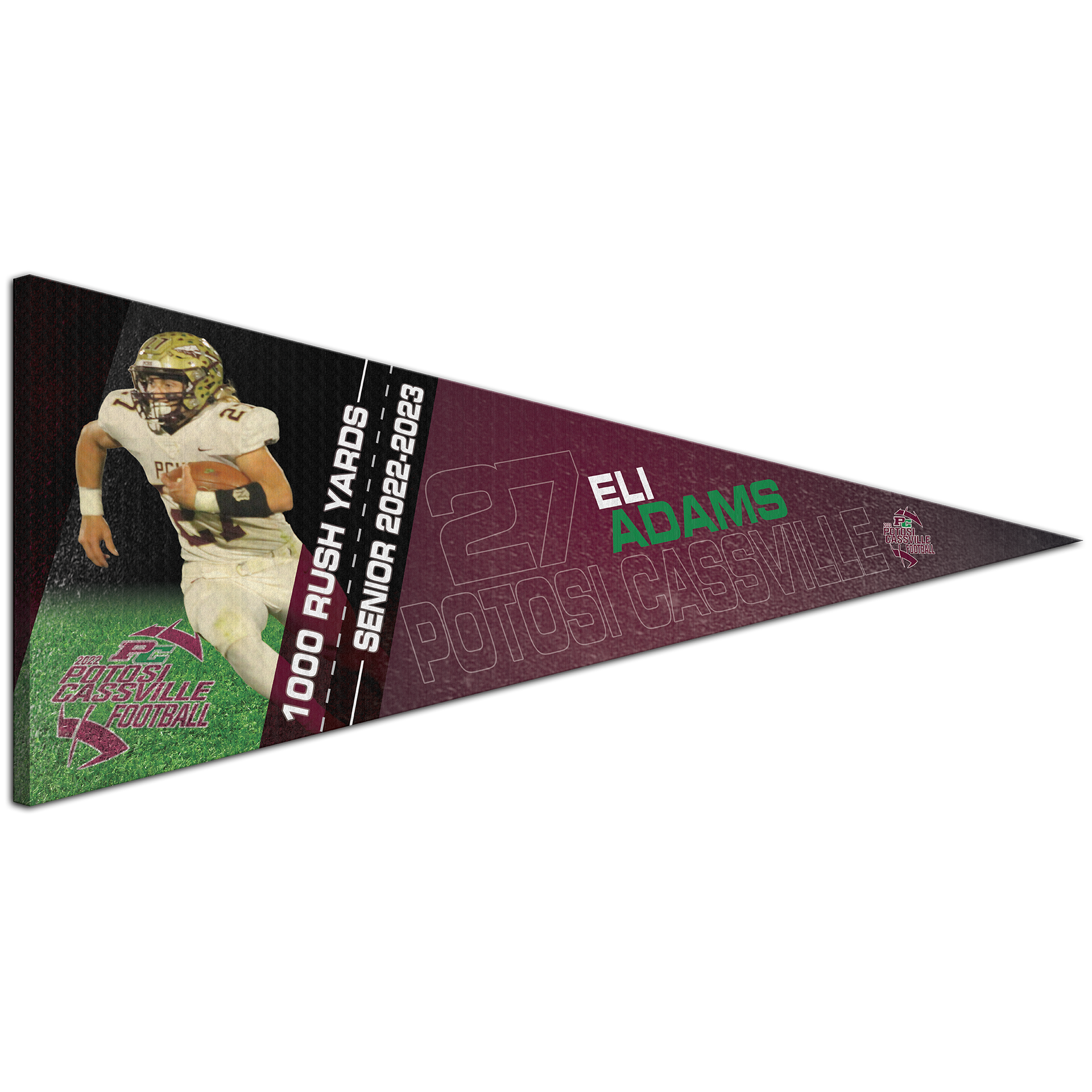Collectible Canvas Player Achievement Template for Eli Adams