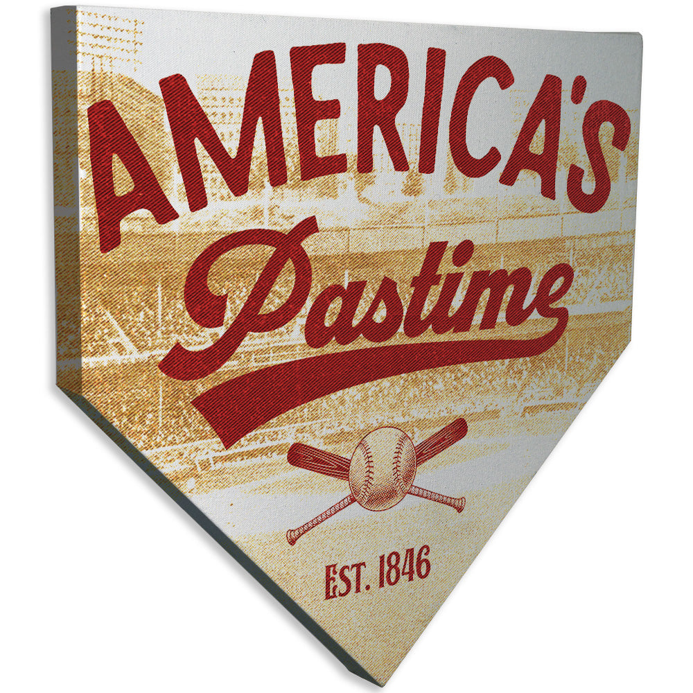 Collectible Canvas America's Pastime Retail Baseball Home Plate