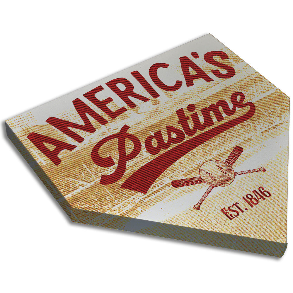 Collectible Canvas America's Pastime Retail Home Plate