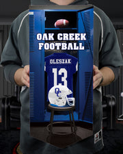 Held Collectible Canvas Football Locker room Banner for Oak Creek High School