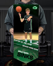 Held Collectible Canvas Player Achievement Template for Grayson Sinks