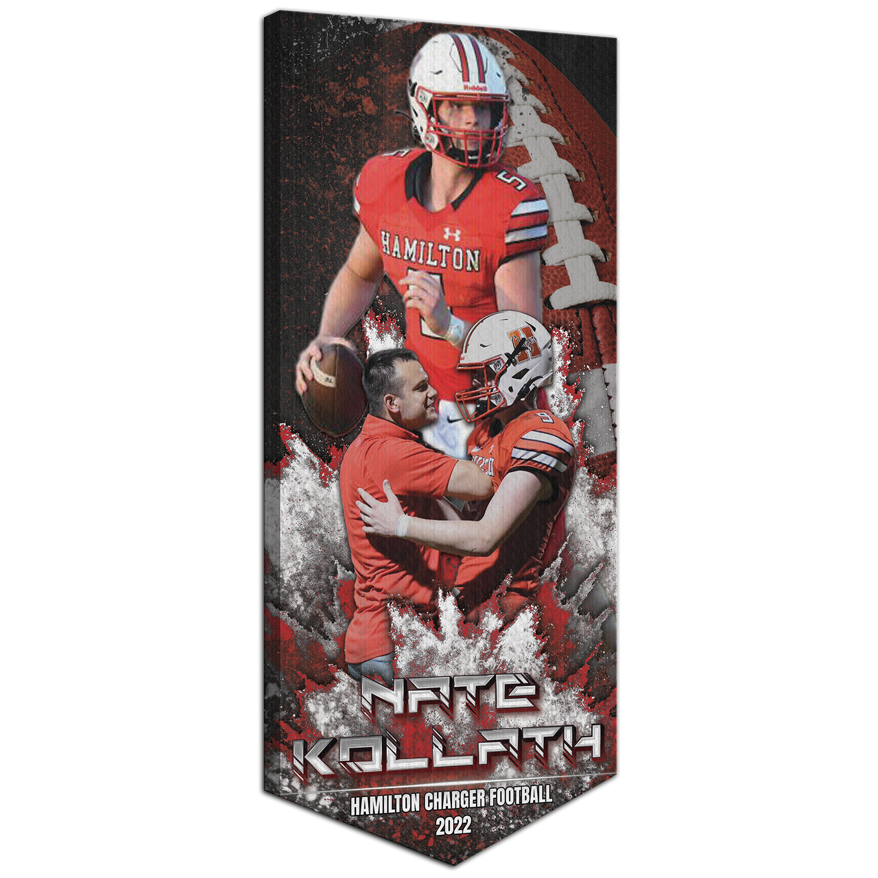 Collectible Canvas Dust Banner for Football Athletes