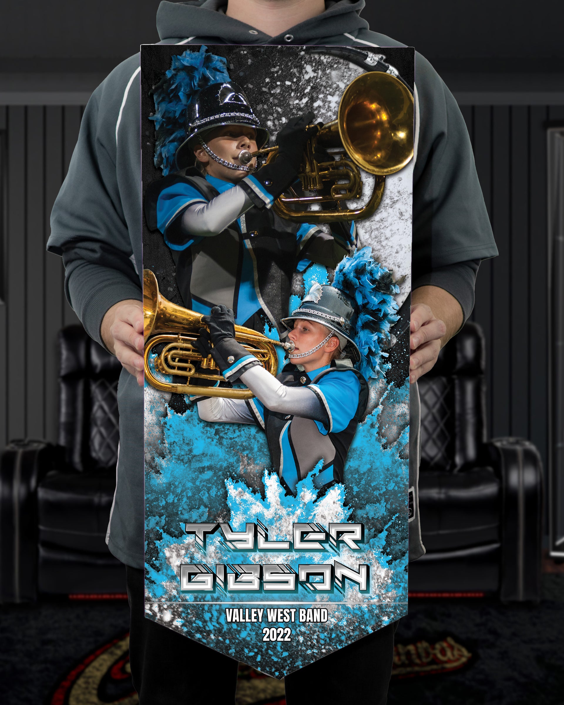Held Collectible Canvas Dust Banner for Band Members