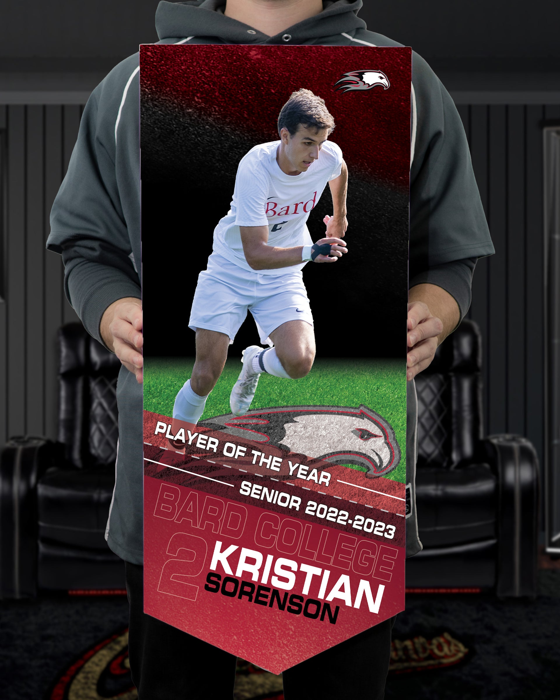 Held Collectible Canvas Player Achievement Template for Kristian Soreneson