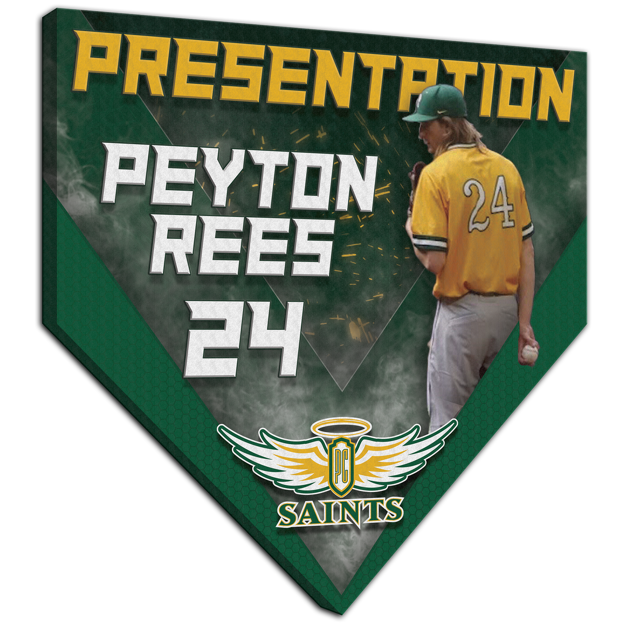 Collectible Canvas Player Highlight Template for Peyton Rees
