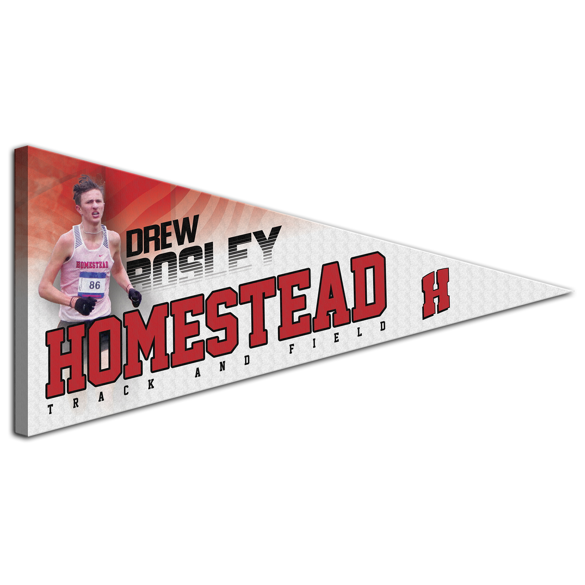 Collectible Canvas Whitewash Template for Drew Bosley of Homestead Track