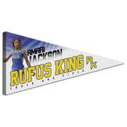 Collectible Canvas Whitewash Template for Amari Jackson of Rufus King