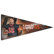 Collectible Canvas Colorburst Pennant for Football Athletes