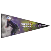 Collectible Canvas Colorburst Pennant for Softball Athletes