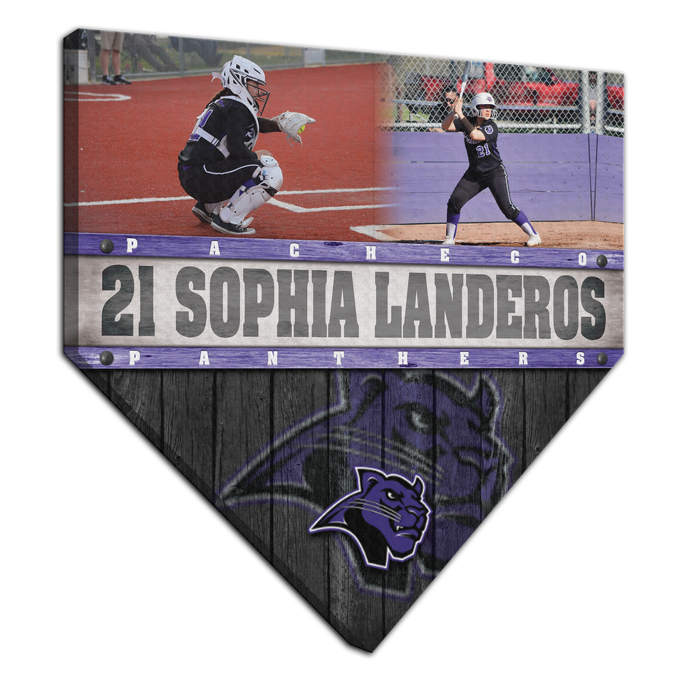 Home Plate Canvases, Baseball Player Gifts, Senior Gifts, Coaches Gift